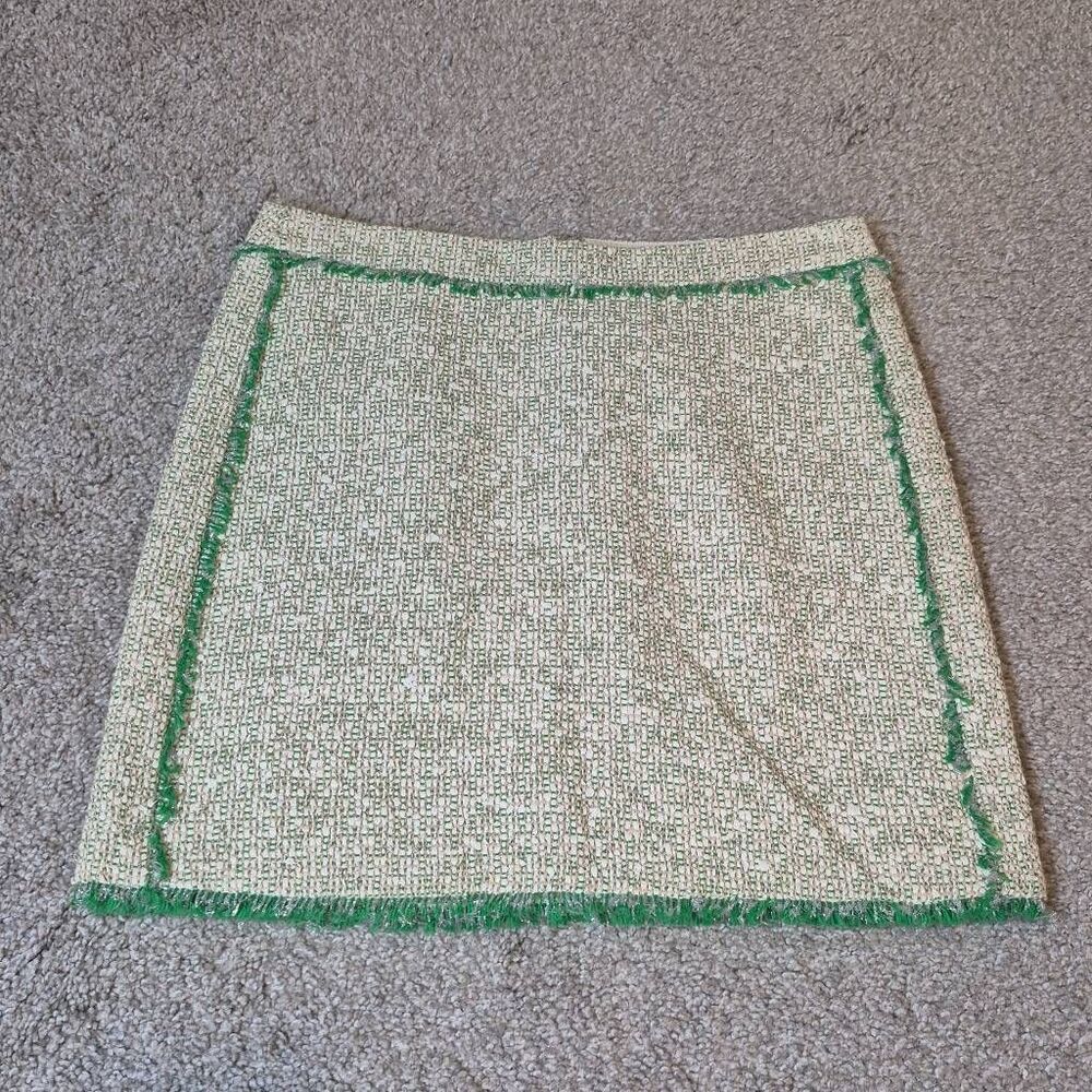 J. Crew Women's Glimmer Tweed Mini Skirt Size 2